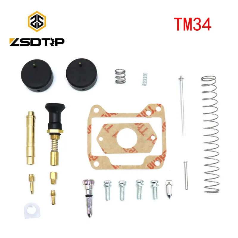 ZSDTRP TM34 Карбюратор Ремонтный комплект для Mikuni Carbs ATV Quad Dirt Pit Bike запасные части для мотоцикла