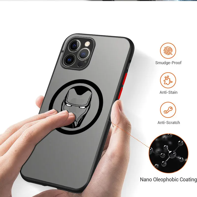 Чехол Coque для iPhone 13 Pro Max SE 6S 8 Plus X XS 12 Mini XR 7 11 + 6 13Mini 12Pro Capa Marvel Thor Ironman противоударный |