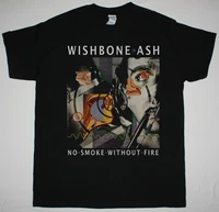wishbone ash no smoke without fire 1978 black t shirt uriah heep jethro tull
