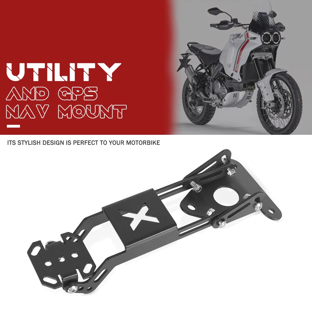 

Desert-X Motorcycle Navigation GPS Support Mount Bracket Holder For Ducati DesertX Desert X 2022 2023 UTILITY AND GPS NAV MOUNT