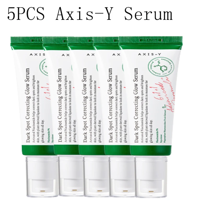 

5PCS Axis-Y Dark Spot Correcting Glow Serum Authentic Improves Dull Skin Face Brightening Serum Lightens Soothes Korea Skincare