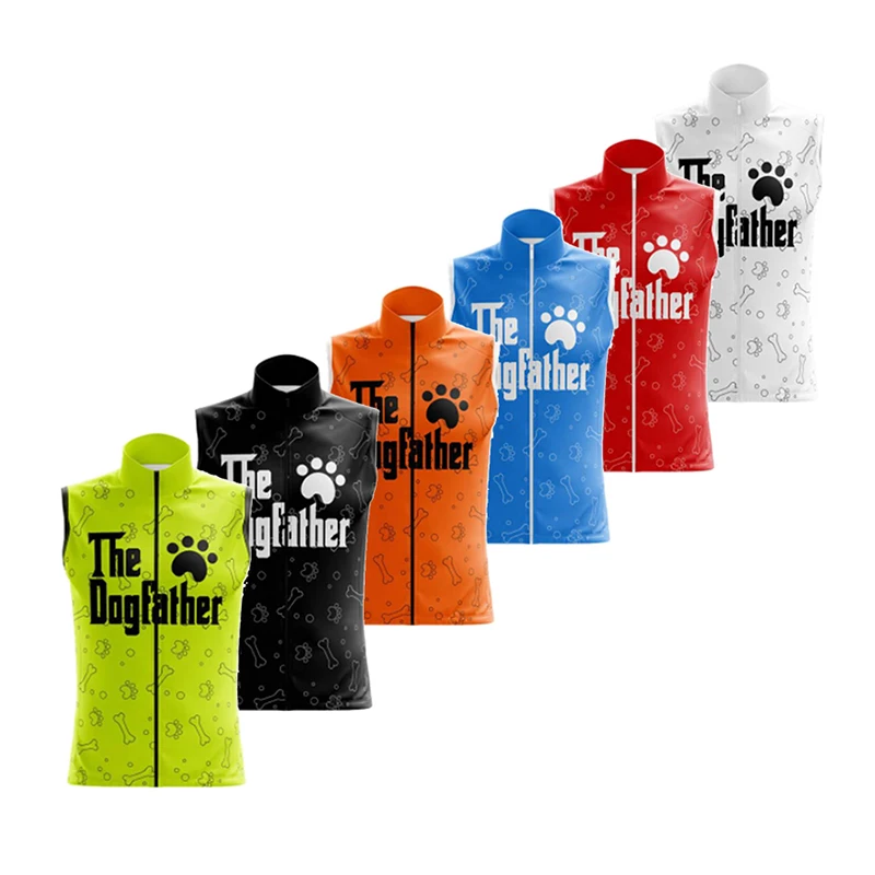 

2022 Summer Quick-dry Cycling Green Vest Sleeveless Cycling Jersey Men Funny MTB Bike Vest Ropa Ciclismo Outdoor Bicycle Uniform