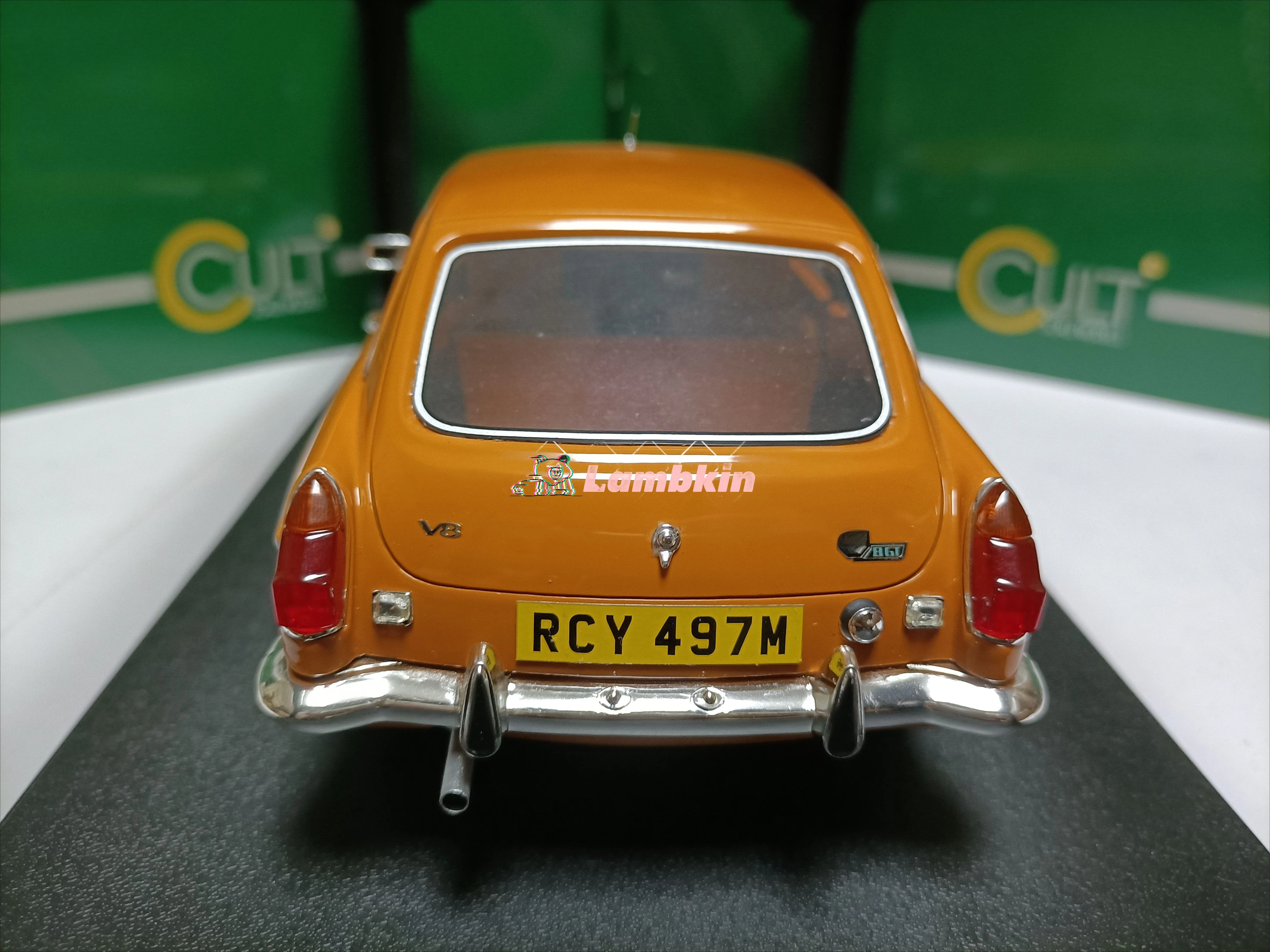 Культовая модель Rover mg Coupe 1:18 MG B GT V8 Harvest Gold 1974 оранжевый коллекционный подарок
