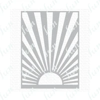 2022 handmade diy greeting cards new arrival sunny rays stencils for scrapbook diary decor embossing template crafts decor