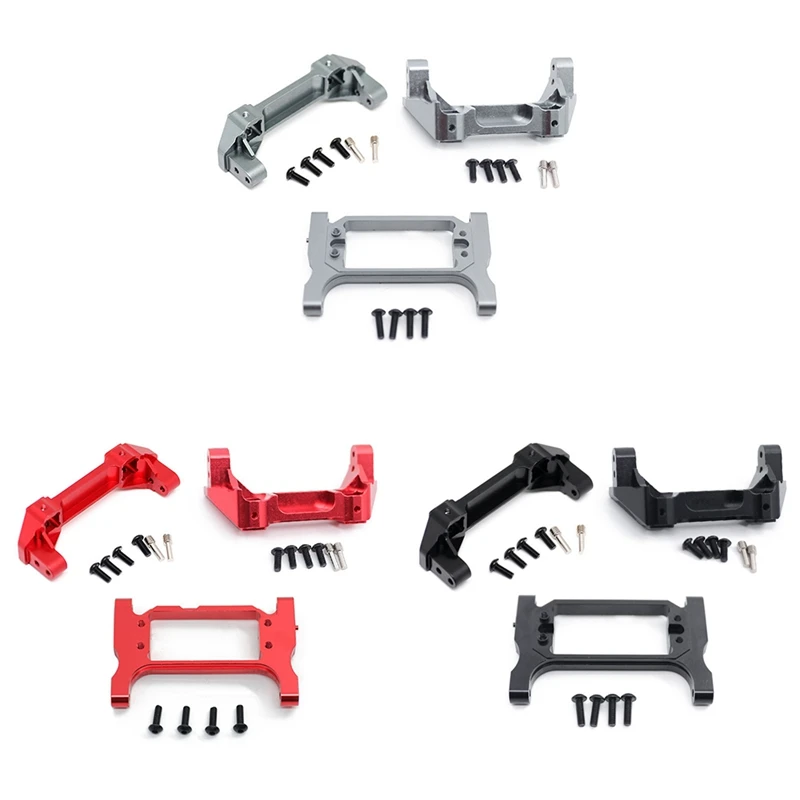 

1Set For Traxxas TRX-4 Aluminum Alloy Anti-Collision Base Bumper Beam TRX4 Front And Rear Metal Replacement Black