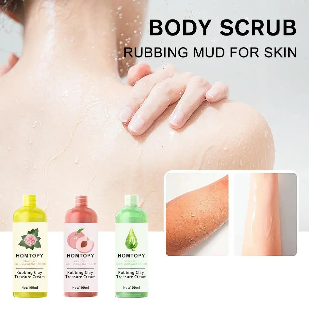 

Rub Mud Treasure Aloe Exfoliating Gel Facial Gentle Cleansing Exfoliating Amino Acid Whole Body Scrub 100ml For Women And M K2H7