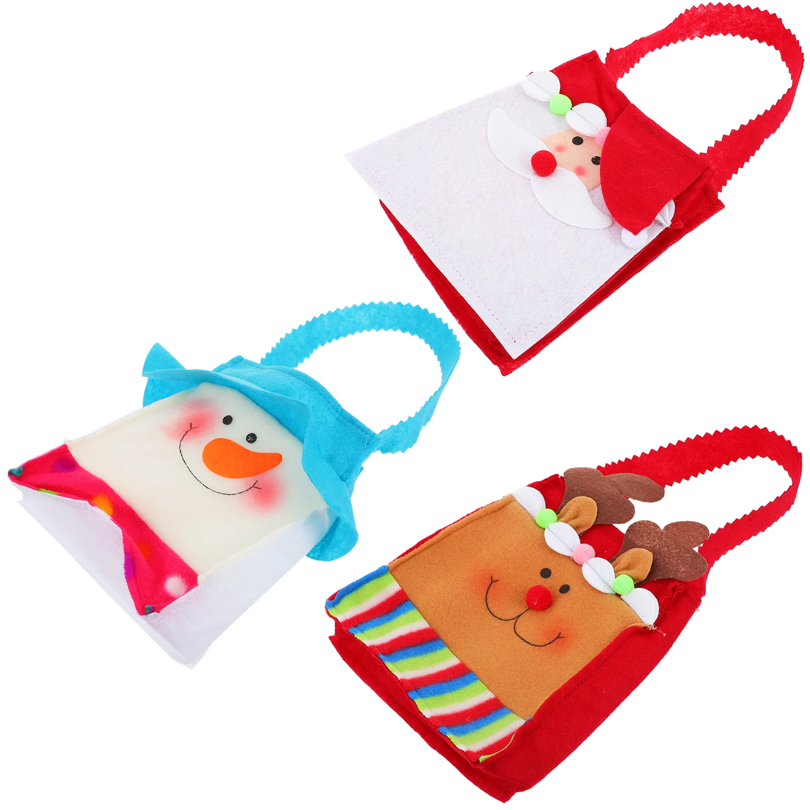 

Christmas Giftcontainers Tote Favor Held Candy Present Container Partygifts Snack Hand Boxes Storage Souvenir Shoulder One