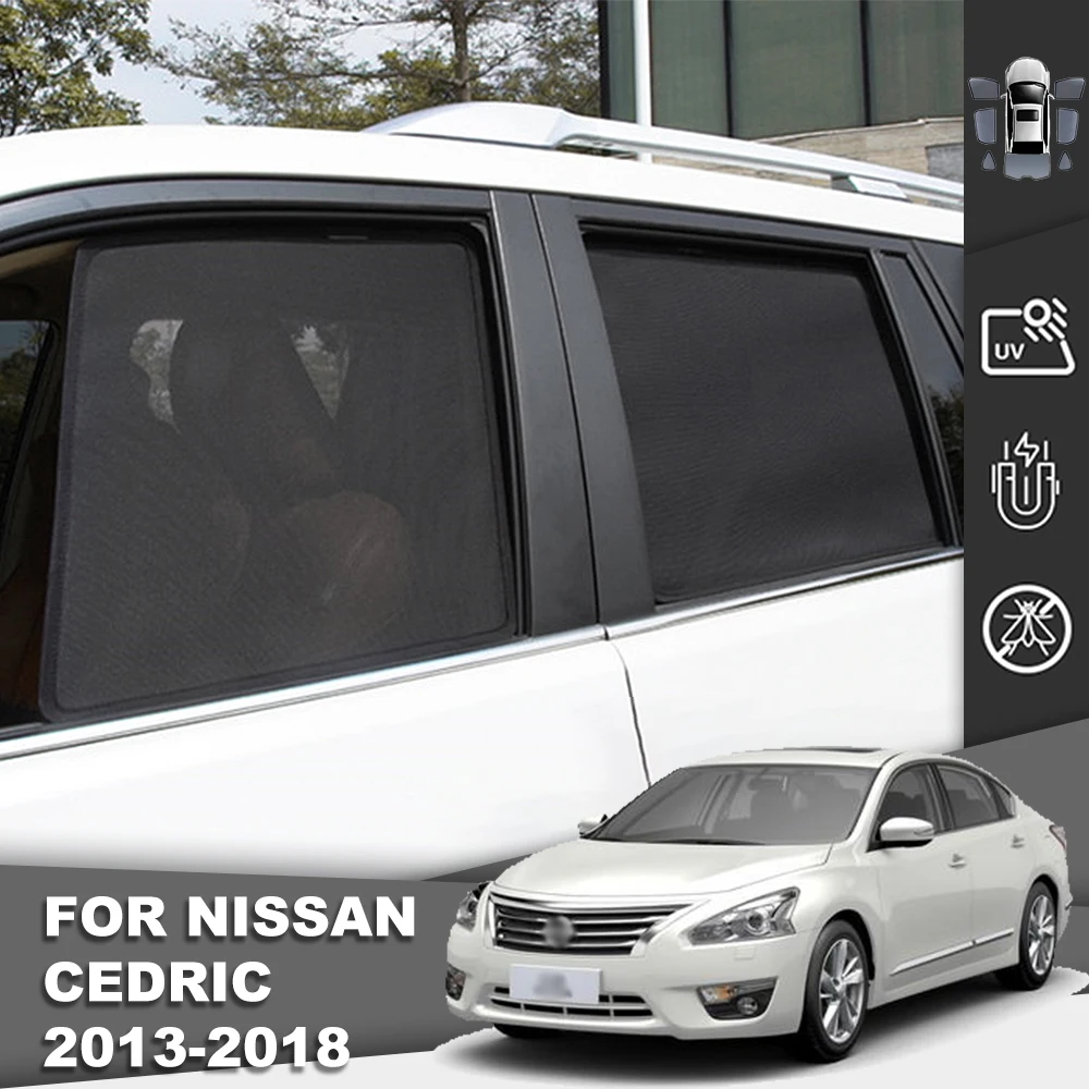 

For Nissan TEANA Altima 2013-2018 Magnetic Car Sunshade Front Windshield Mesh Frame Curtain Rear Side Window Sun Shade Sunshield