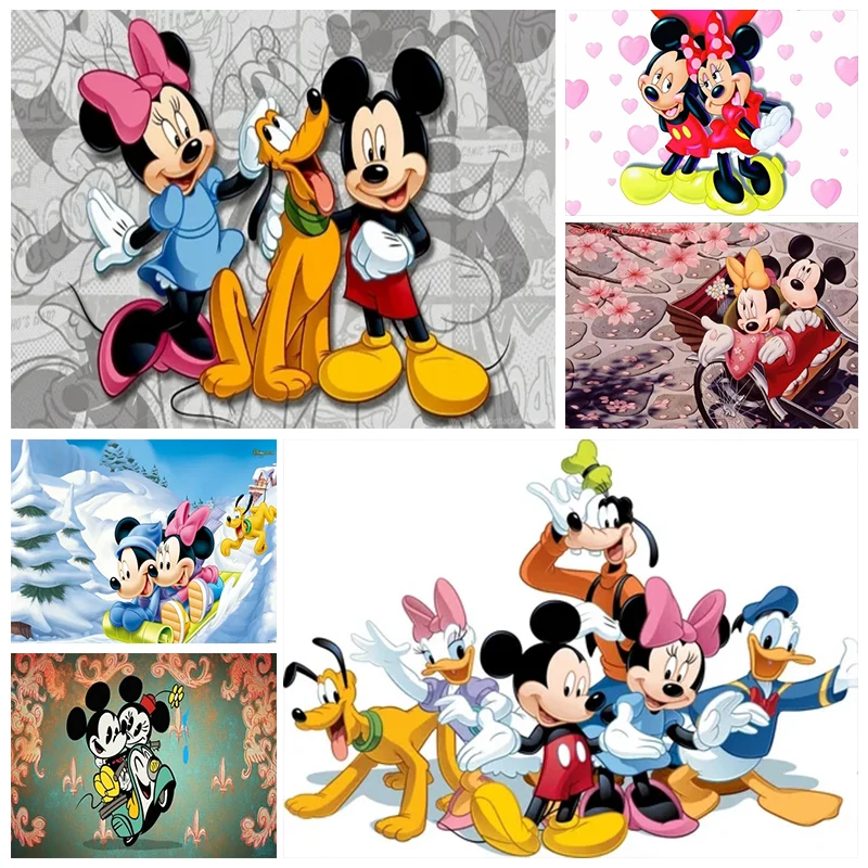 

Набор для алмазной вышивки «сделай сам» из мультфильма «Микки и Минни»