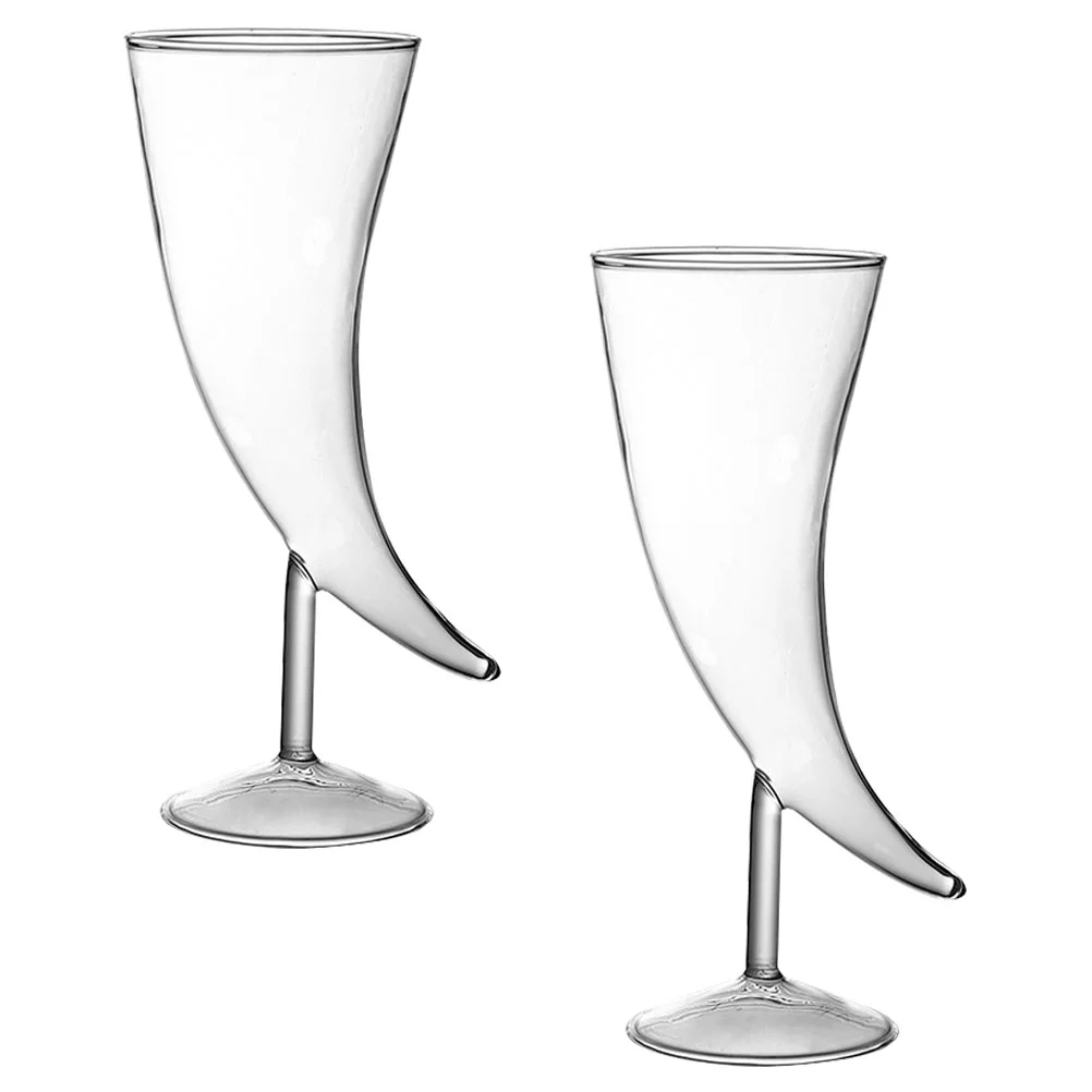 

Glasses Cocktail Horncoupe Cup Goblet Creative Setdrinking Martini Champagne Bird Ox Glassware Highball Beverage Drink Kitchen