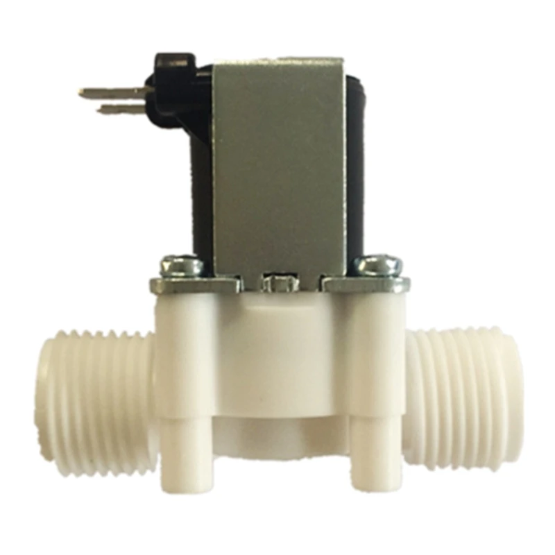 

Water Inlet Electric Solenoid Valve DC 12V Normally Closed Two Parallel Plastic
