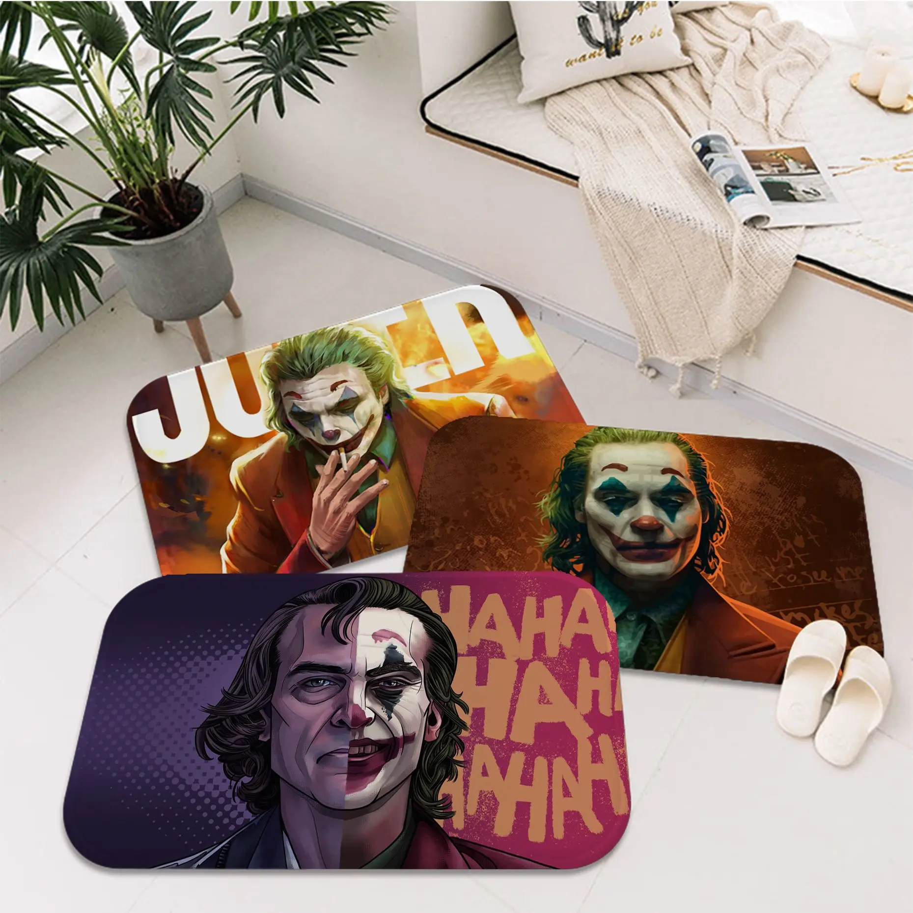 

BANDAI Joker Door Mat Non-Slip Laundry Room Mat Laundry Decor Balcony Child Living Room Bedside Mats