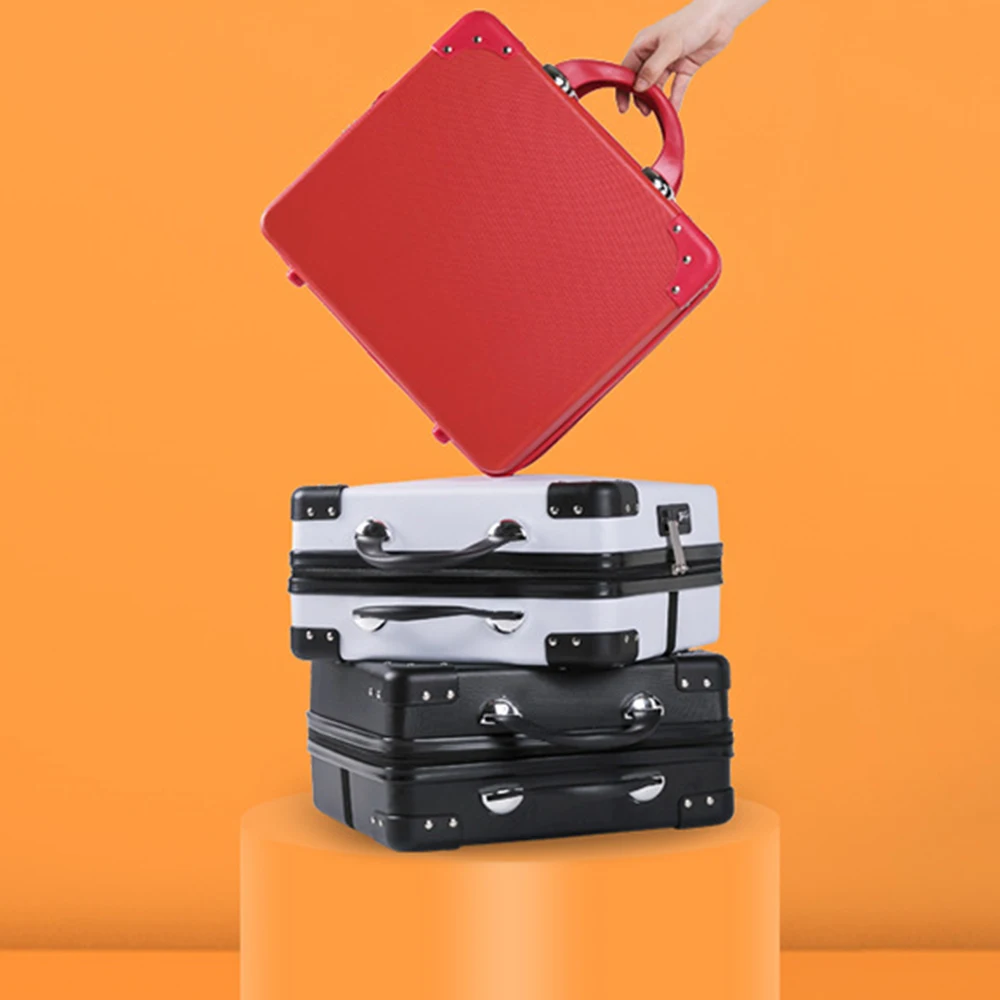 Fashion lightweight 16 inch women suitcase combination lock cosmetic bag mini boarding small travelling carrying case 2023 new