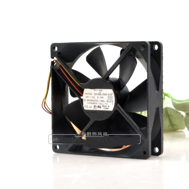 

Новый оригинальный 3610ML-05W-B49 24В 0.16A 9025 9 см охлаждающий вентилятор