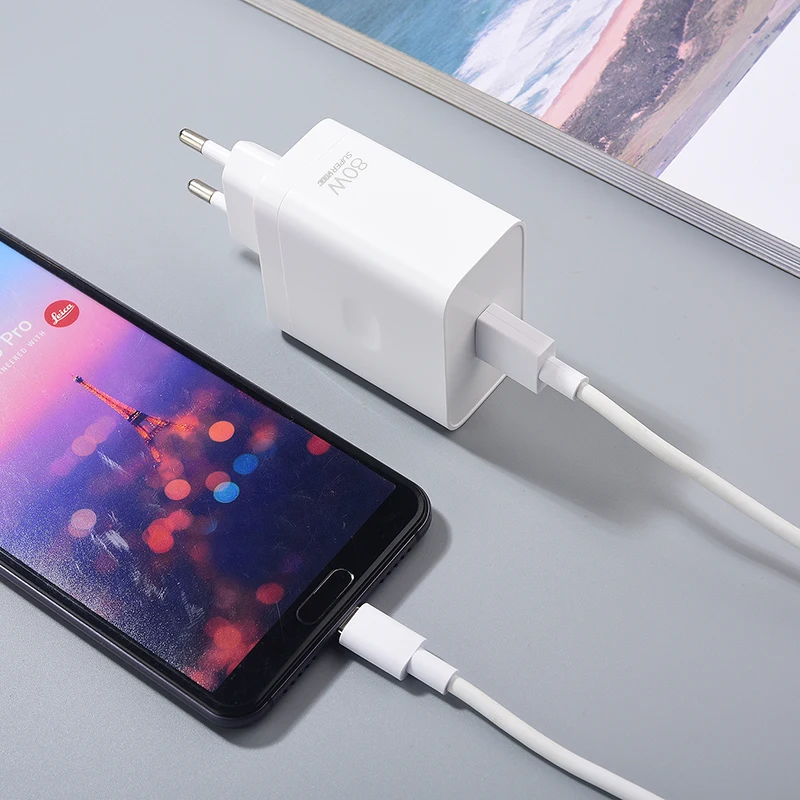 Realme 80 Вт SuperVOOC ЕС США Быстрое настенное зарядное устройство для 8 8i 9 10 11 12 Pro GT NEO 2 3 X7
