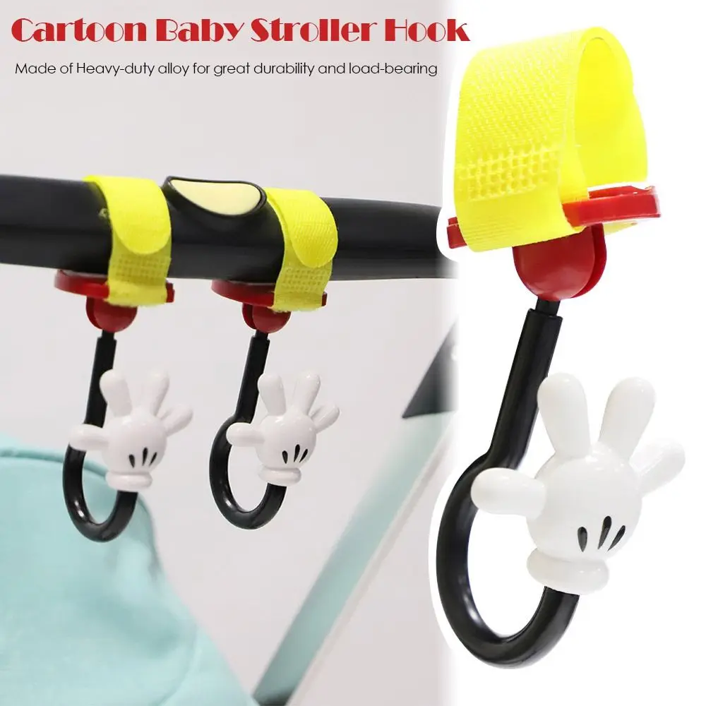 

2Pcs NEW High Quality Baby Stroller Accessories Non-slip Baby Stroller Hook 360 Degrees Hook Nylon Straps