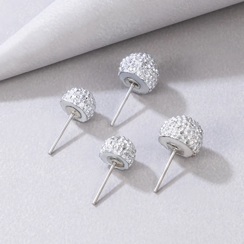 Винтажные плюшевые серьги-гвоздики для женщин милые полукруглые серьги женские