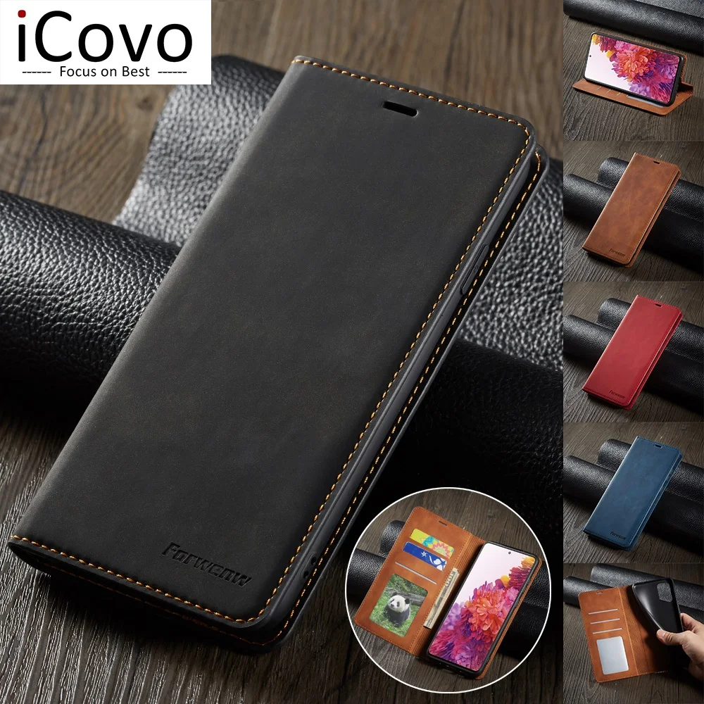 Leather Case for Samsung A53 A33 A14 A13 A12 A23 A22 A32 A52s A73 4G 5G Wallet Flip Cover S23 S22 S21 S20 FE Ultra S10 S9 Plus