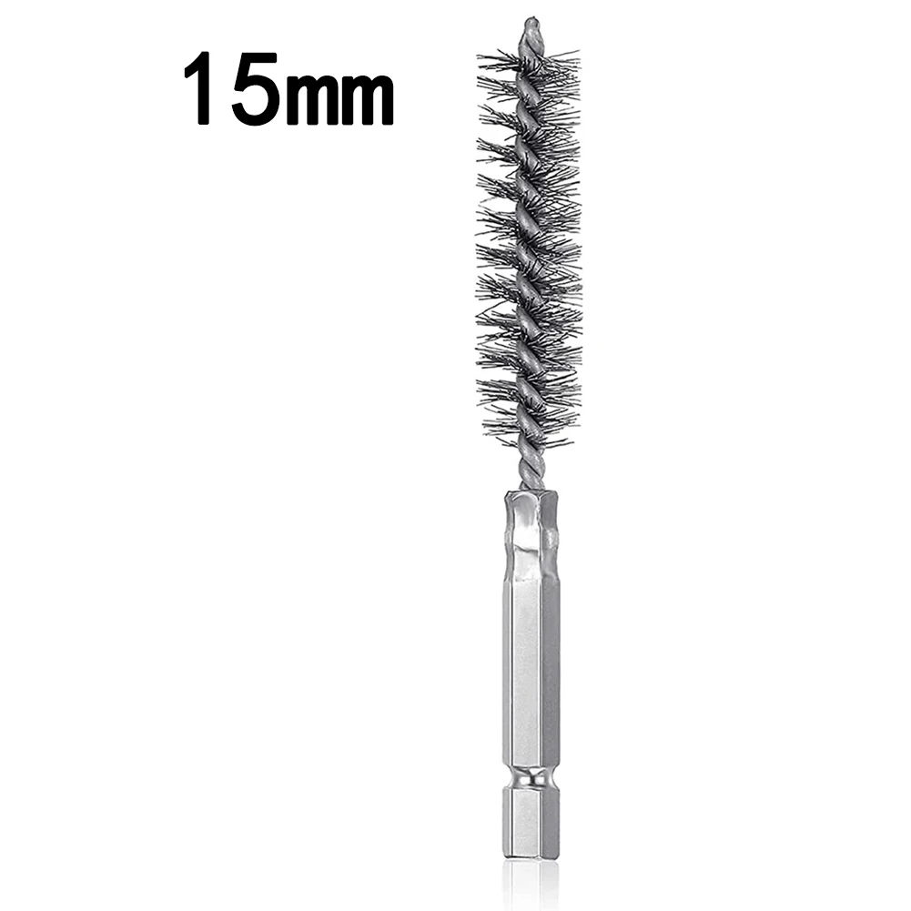 

8-12mm Steel Wire Cleaning Brush 1/4Inch Shank Metal Wire Tube Cleaning Brush Rust Cleaner Washing Polishing Tools
