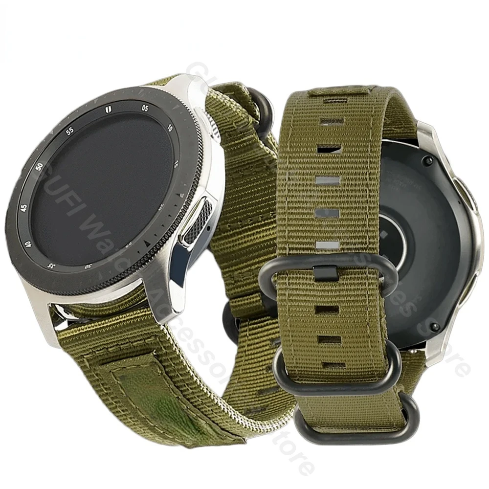 

Nylon NATO Watch Strap for For Samsung watch Galaxy 3 45mm 46mm Gear S3 Band for Huawei GT2/2E/Pro amazfit GTR 4 22mm Bracelet