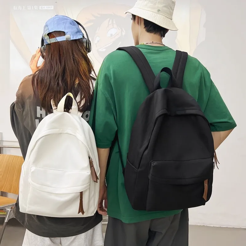 

2023 Модный женский рюкзак, модная холщовая школьная сумка для девочек, вместительные рюкзаки для хранения, простые дизайнерские дорожные рюкзаки