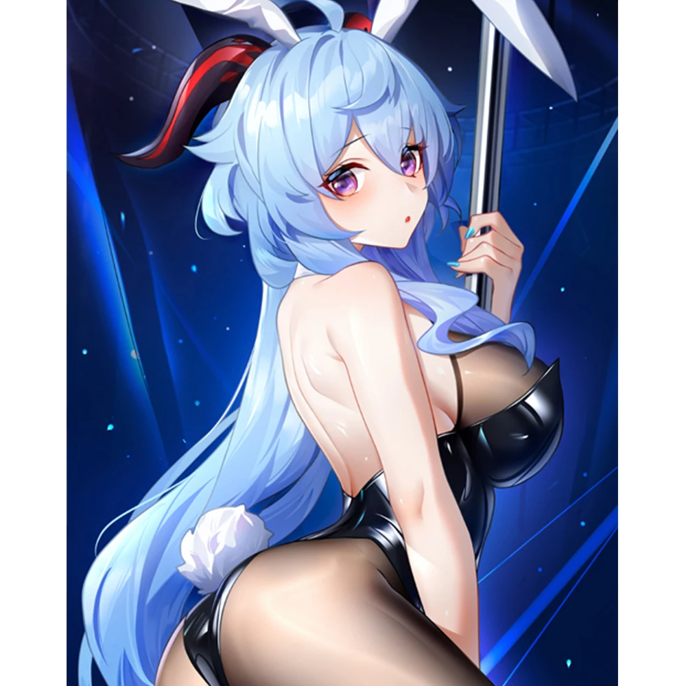 Аниме игра Genshin Impact Ganyu Dakimakura наволочка на петлю для тела