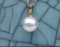 charming 11mm natural south sea genuine white round pearl pendant free shipping for women jewelry pendant 003