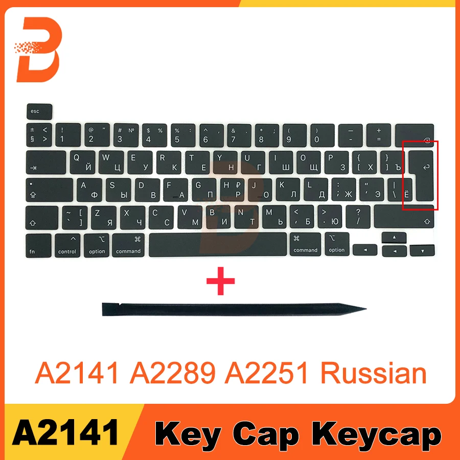 Клавиатура с русской раскладкой для Macbook Pro Retina клавиатура 13 и 16 дюймов A2251 A2289 A2141