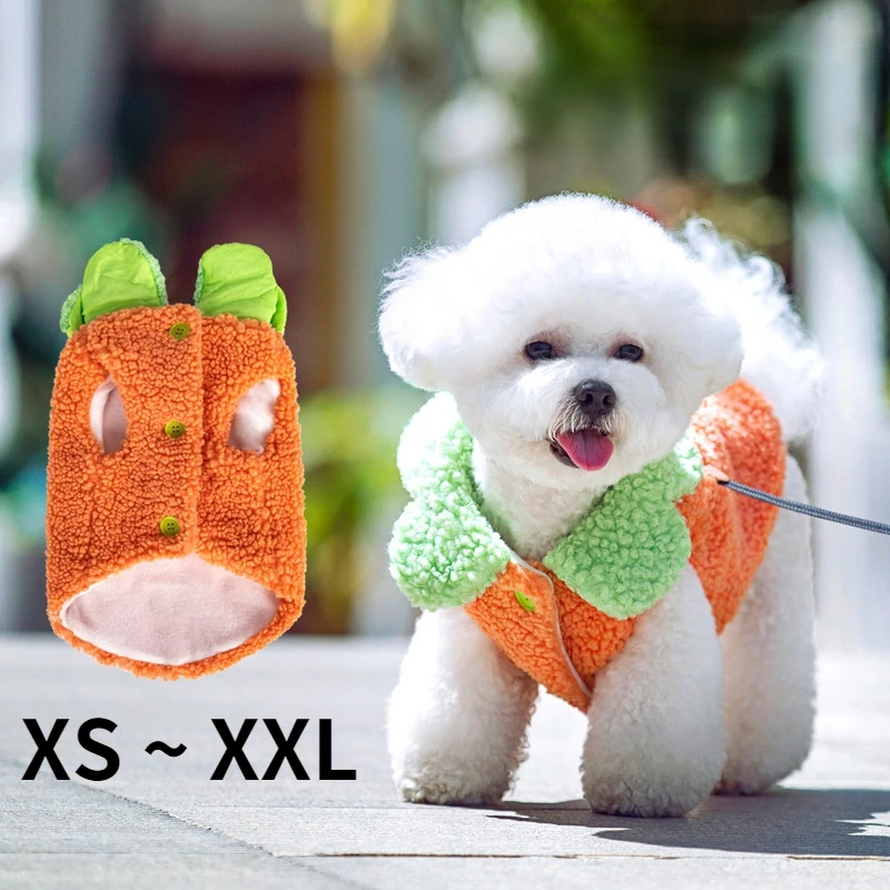 

Fleece Vest Dog Sweater,Warm Dog Jacket with Leash Attachment,Winter Dog Sweater Coat,Cold Weather Dog Clothes for XS-XXL Dogs