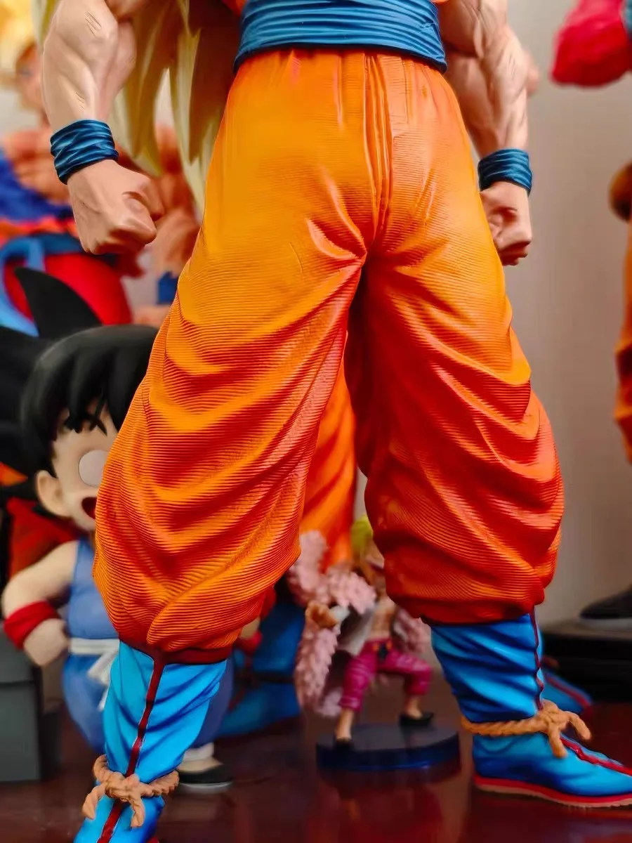 Фото Фигурка Сон Гоку из аниме Dragon Ball, 34 см, JT Toys, фигурка Супер Сайян 3, модель из ПВХ, подарок №5
