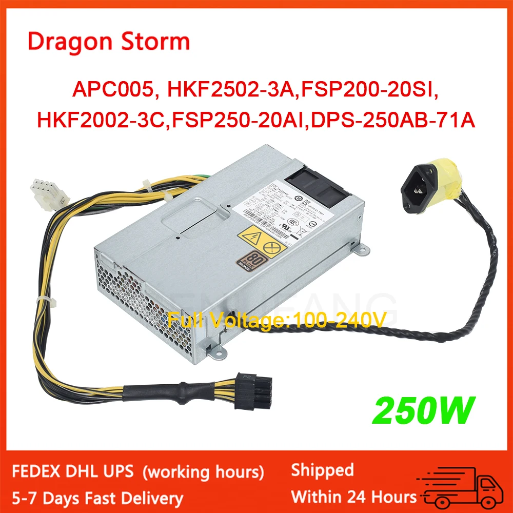 Для Lenovo 550 750 350 540 520 8Pin * 2 250W источник питания APC005 искусственная задняя фотография/71 B б/у