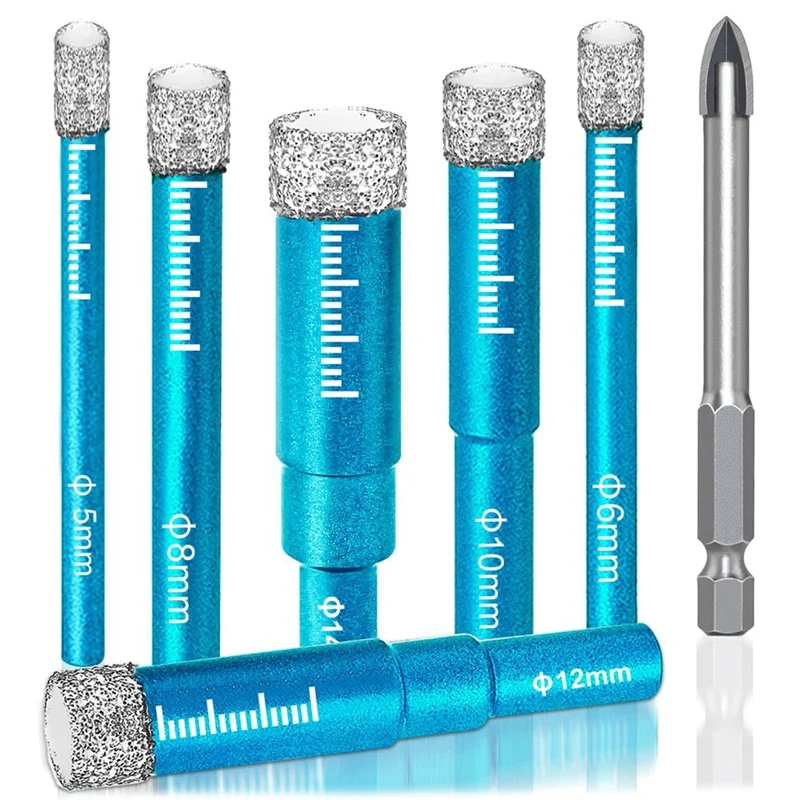 

Tile Drill Glass Diamond Drill Carbide Drill 5/6/8/10/12/14Mm Carbide Drill