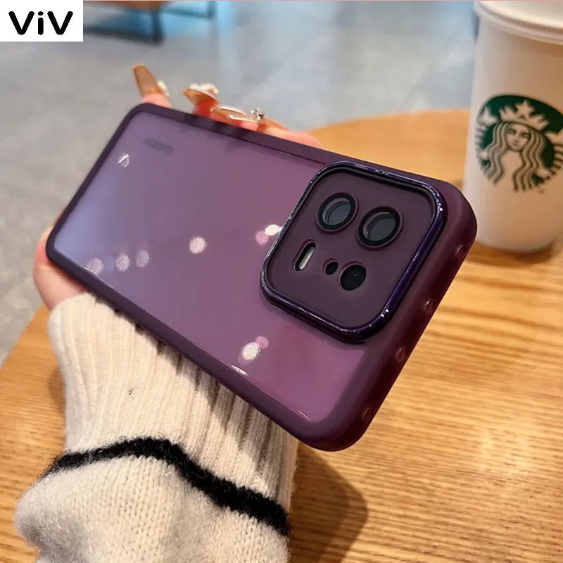 

Soft Silicone Clear Matte Frame Case For Xiaomi Mi 13 12 12X 12S 11 Pro 9T 12T POCO F3 X2 F4 X4 GT M3 M4 Pro 5G Protection Cover