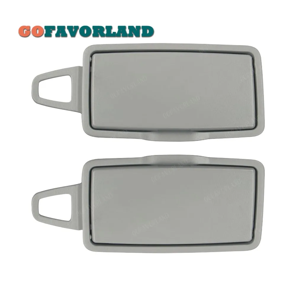 Серая пара левый правый солнцезащитный козырек косметическое зеркало для