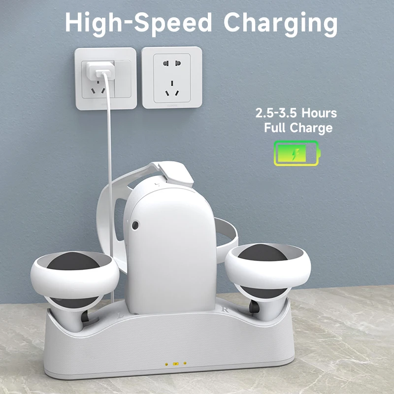 For Oculus Quest 2 Magnetic Charging Dock Fast Charging Station VR Headset Glasses Charger Stand Base Quest2 Accessories