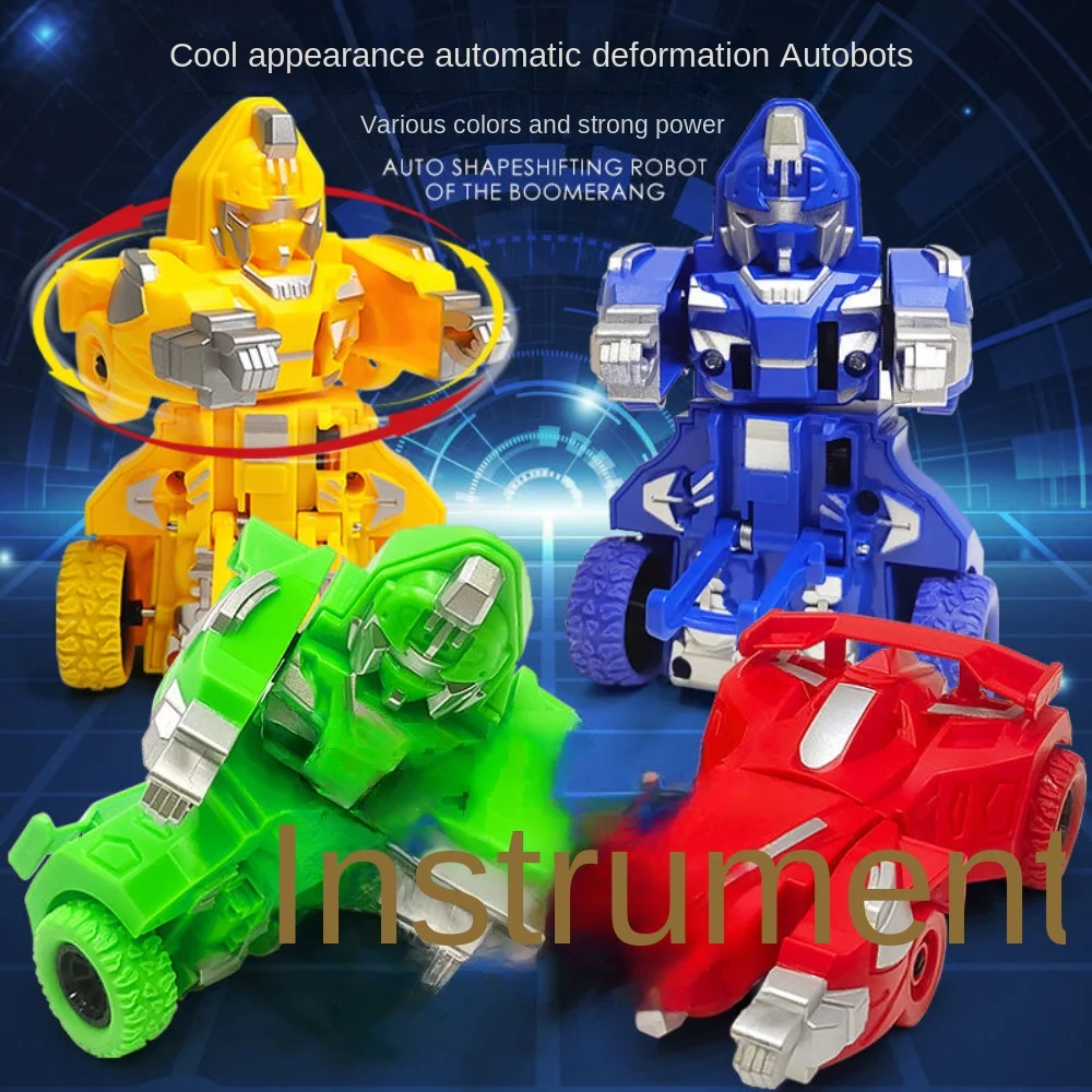 

Deformation Rotary Car Boy Baby Toy One-button Robot Car Children's Toys for Boy
