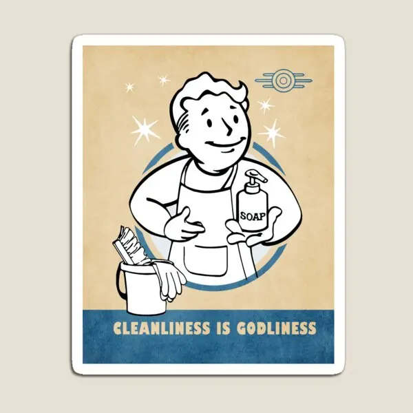 

Fallout 4 Vault Boy плакат 11 14 Clea магнитный держатель красочный смешной детский Декор для детей