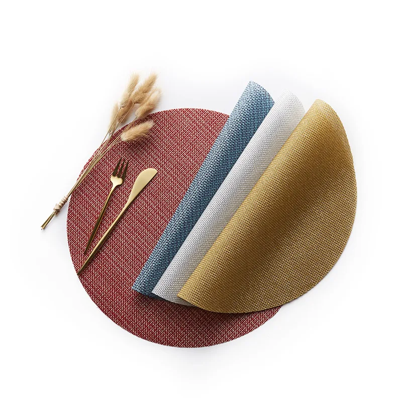 Hotel restaurant round non-slip insulation western cushion round table pad
