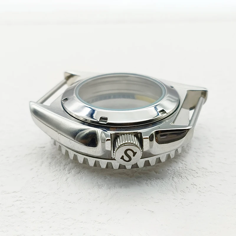 Mod Seiko NH35 SKX007 Watch Case Dome Sapphire Crystal Glass Fits NH35 NH36 4R Movement Screw-in Crown 28.5mm Dial Dive Cases
