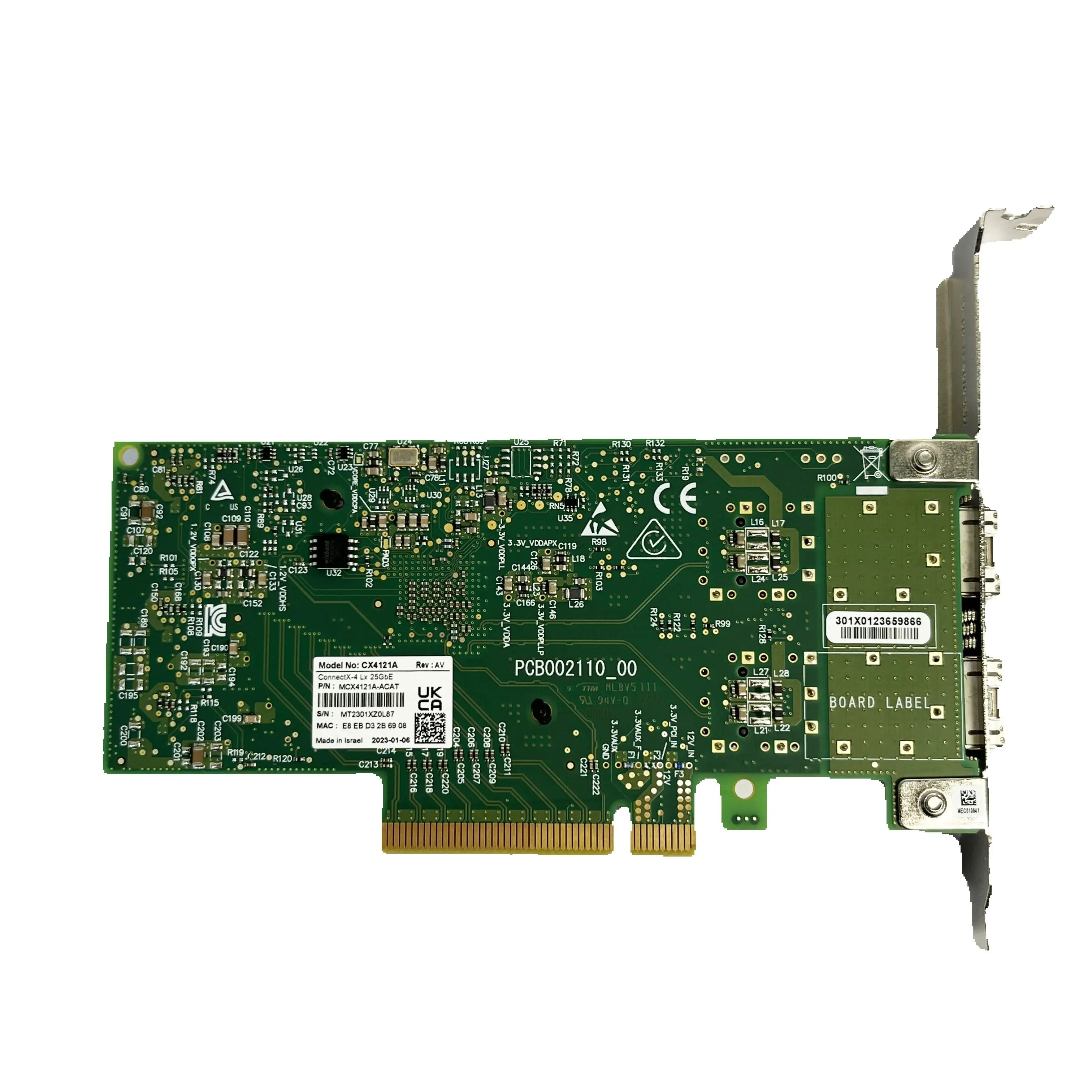 Фото Mellanox MCX4121A-ACAT ConnectX-4 CX4121A 25Gigabit NIC 25Gigabit Ethernet-карта PCI-E 3.0 №5