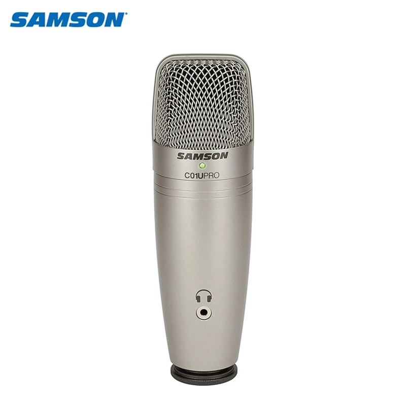 

Оригинальный конденсаторный микрофон Samson C01u Pro, Usb, с большой диафрагмой, запись музыкального видео, микрофон