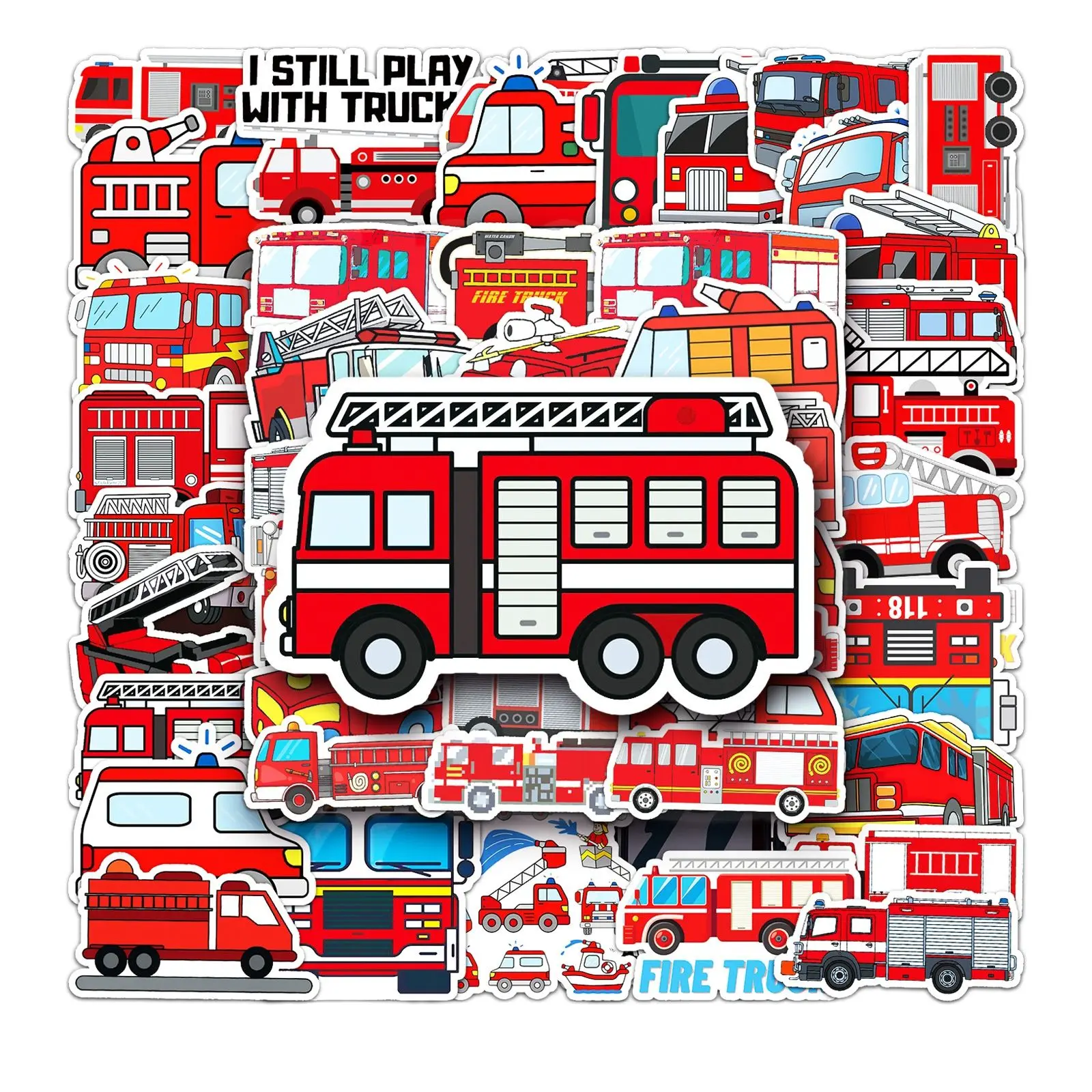 

50/100/200Pcs Cartoonish Train Child DIY Graffiti Decoration Skateboard Fridge Laptop Thermos Cup Waterproof Stickers
