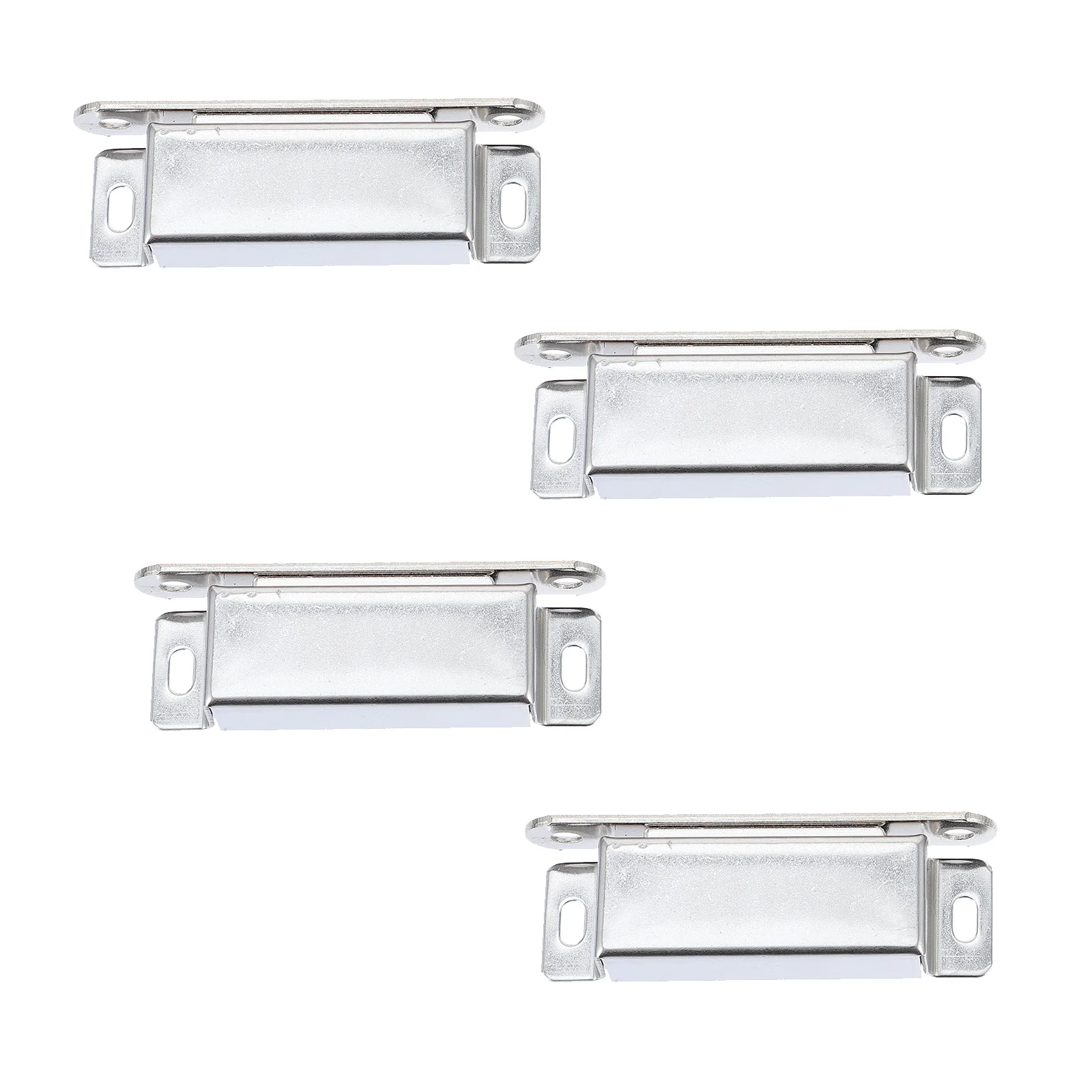 

4pcs Practical Magnetic Catch Lock Stainless Steel Closet Door Buckle for Home