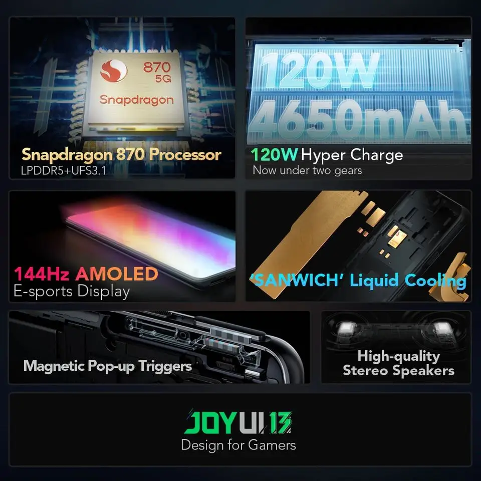 Black Shark 5 Pro Gaming Phone Global Version Smartphone Snapdragon 8 Gen 1 Celular 120W Super Charge 108M Camera Octa Core NFC