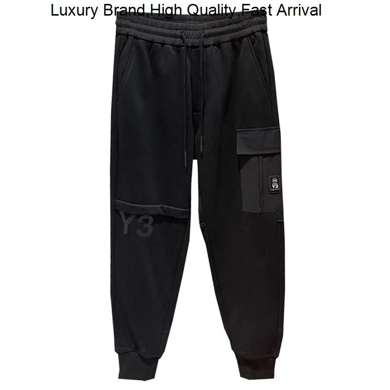 Yohji Y3 Yamamoto Autumn Winter Autograph Printing Pencil Pants Men's And Women's Fashionable Sports Trousers