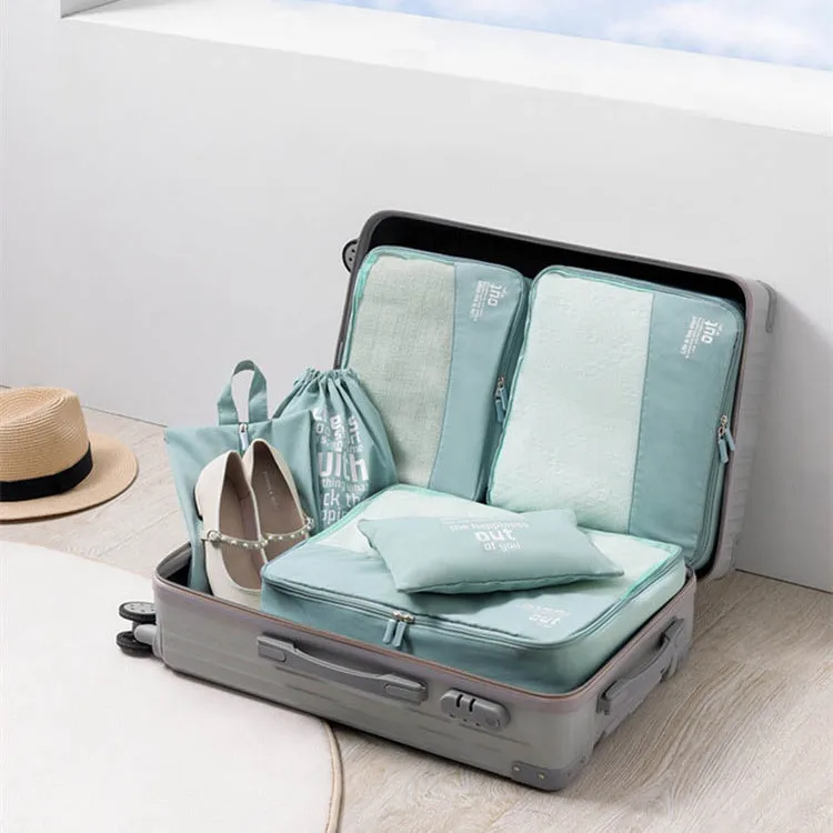 6pcs/set Multifunction Travel Packing Bag Portable Luggage Storage Pouch Clothes Shoe Underwear Organizer Back Accessorie Supply