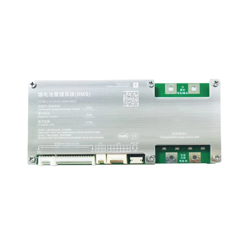Smart BMS LiFePo4 12V 24V 48V 50A 100A 200A Li-Ion LTO 3S 4S 8S 10S 12S 16S 24S Bms Balance APP LCD RS485 Аккумуляторный