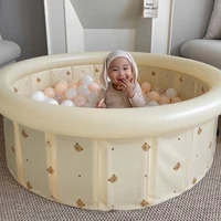 korean ins bear childrens ocean ball pool baby indoor foldable water toy pool inflatable fence