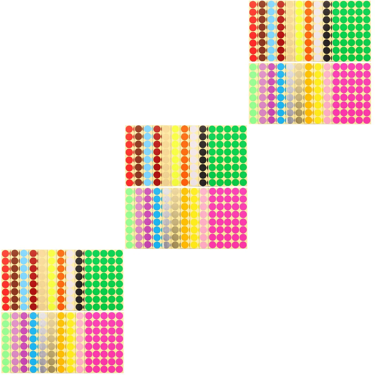 

Стикеры с цветными точками, 60 листов