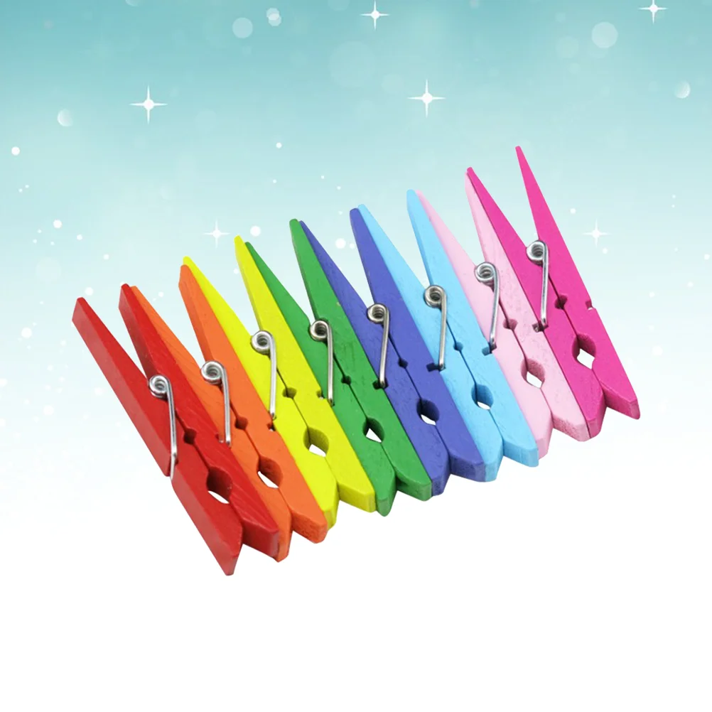 

50 шт., деревянные мини-зажимы для снэков